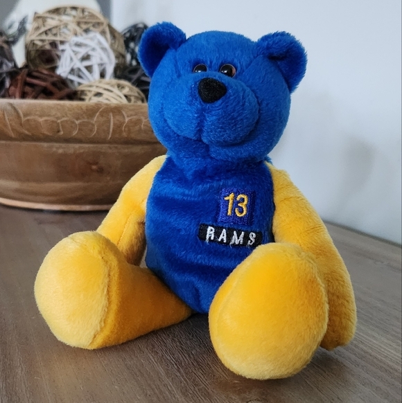 🏈 NFL St. Louis Rams #13 Kurt Warner Beanie-Style Plush Bear – Super Bowl Champ - Picture 1 of 11
